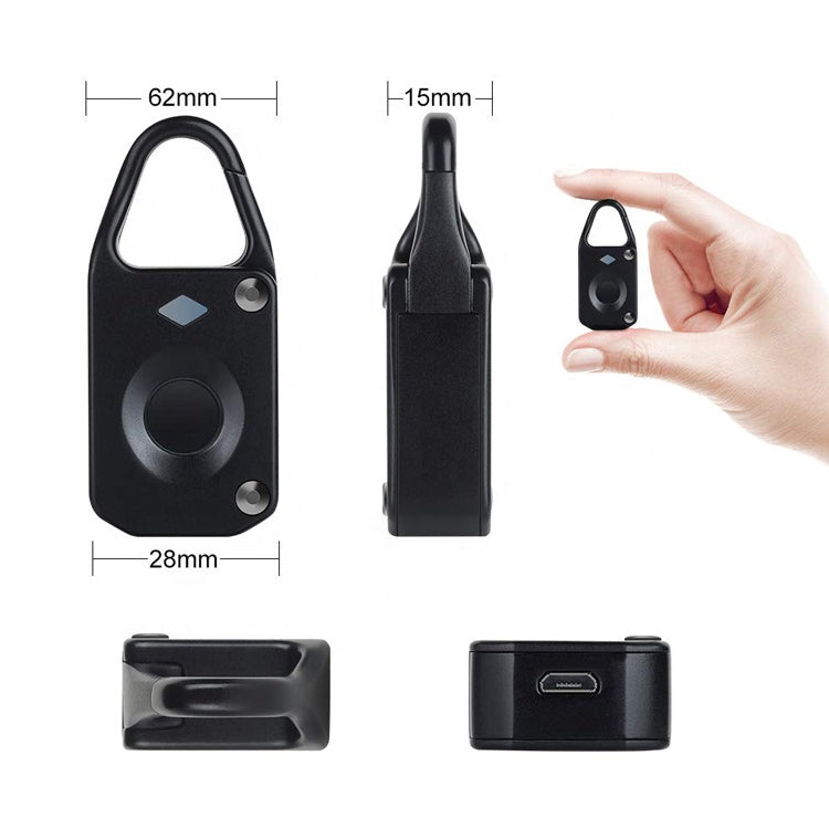 USB Charging Anti-theft Electronic Smart Fingerprint Lock, Support up to 10 Fingerprints Memory