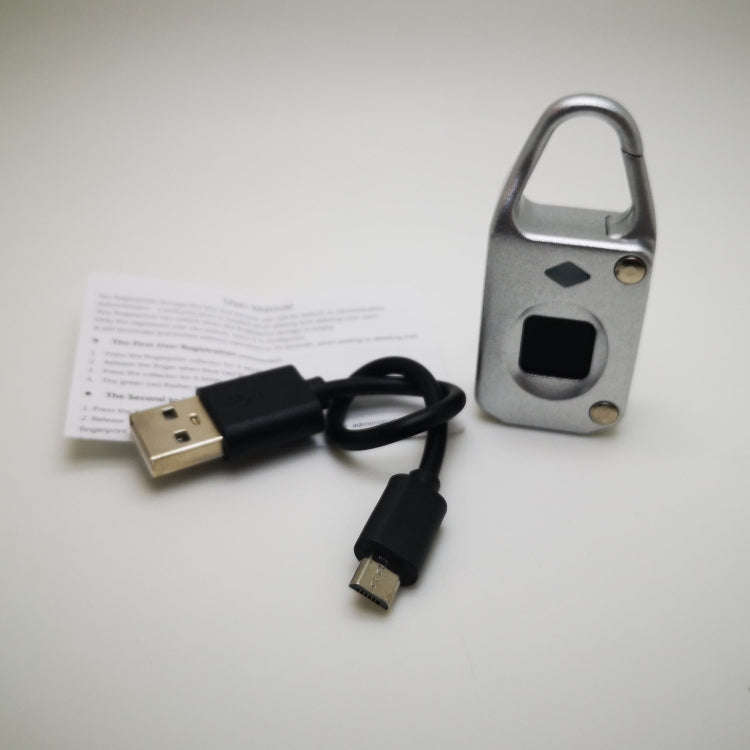 USB Charging Anti-theft Electronic Smart Fingerprint Lock, Support up to 10 Fingerprints Memory