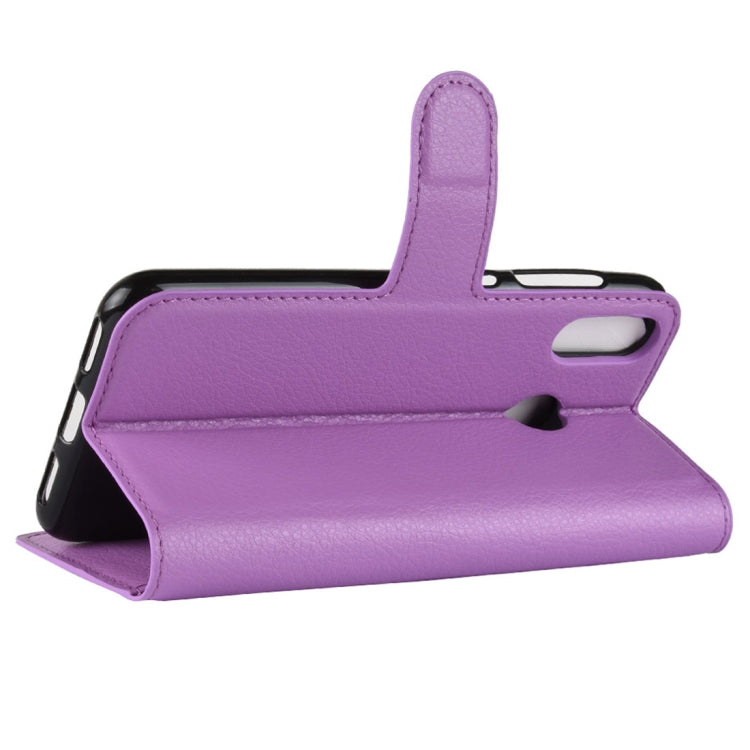 For Asus Zenfone Max (M1) ZB555KL Litchi Texture Horizontal Flip Leather Case with Wallet & Holder & Card Slots