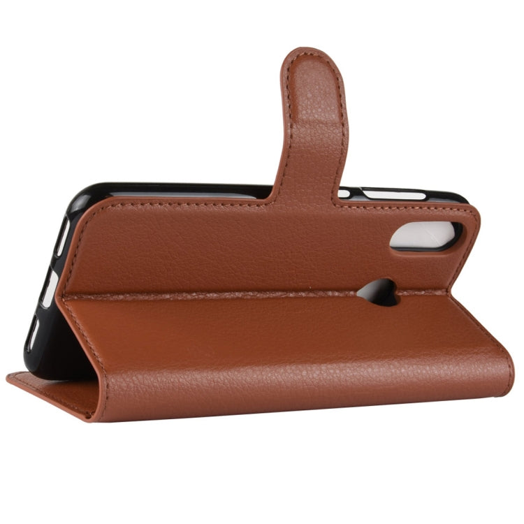 For Asus Zenfone Max (M1) ZB555KL Litchi Texture Horizontal Flip Leather Case with Wallet & Holder & Card Slots