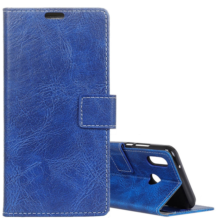 For Asus Zenfone 5z ZS620KL Vintage Crazy Horse Texture Horizontal Flip Leather Case with Wallet & Holder & Card Slots & Photo Frame