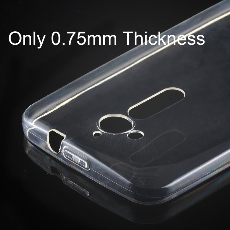 50 PCS 0.75mm Transparent TPU Case for ASUS Zenfone Go ZB500KL