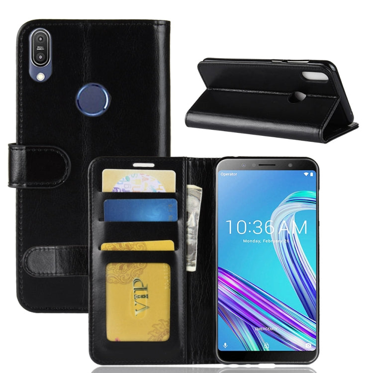 Crazy Horse Texture Horizontal Flip Leather Case for Asus Zenfone Max Pro (M1) ZB601KL, with Wallet & Holder & Card Slots