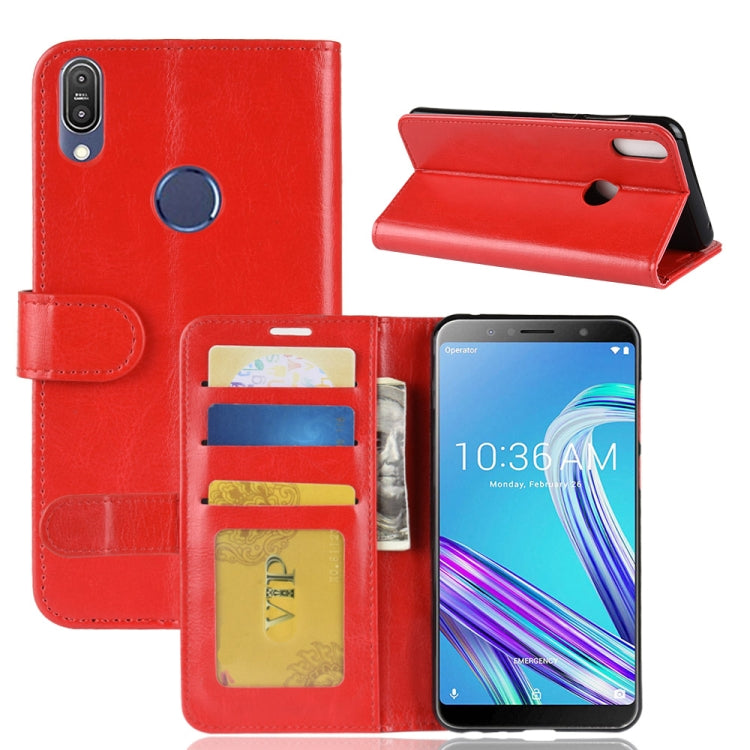 Crazy Horse Texture Horizontal Flip Leather Case for Asus Zenfone Max Pro (M1) ZB601KL, with Wallet & Holder & Card Slots
