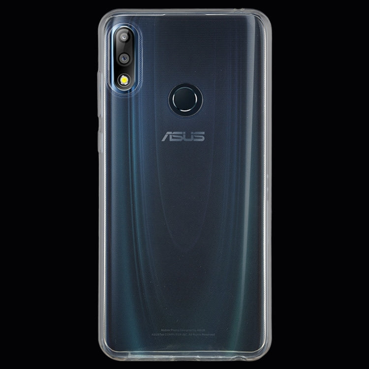 50 PCS 0.75mm Ultrathin Transparent TPU Soft Protective Case for Asus Zenfone Max Pro (M2) ZB631KL