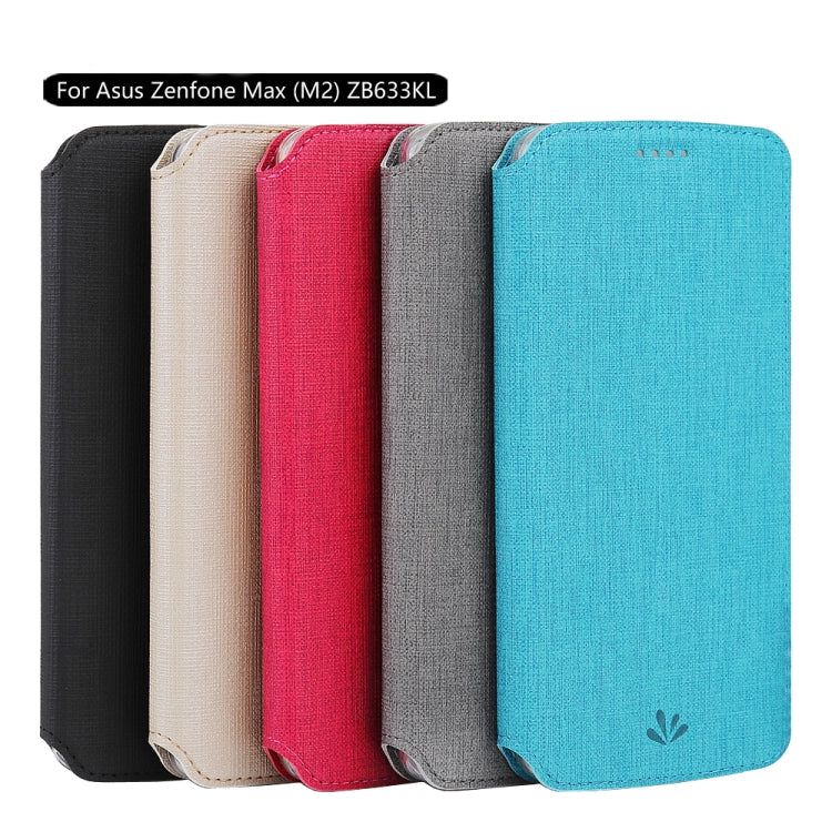 ViLi DMX Multifunctional Horizontal Flip Leather Case for Asus Zenfone Max (M2) ZB633KL, with Card Slot & Holder
