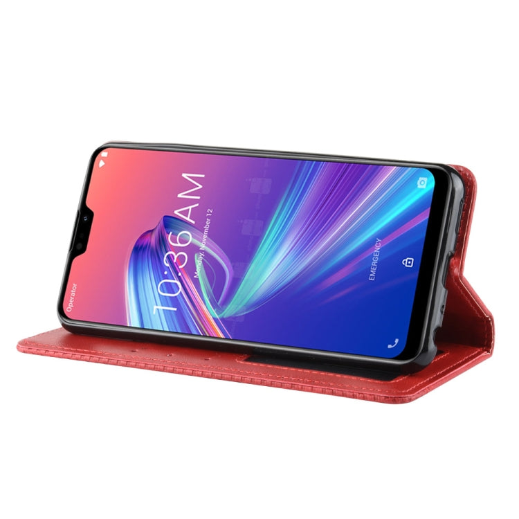 Magnetic Buckle Retro Texture Horizontal Flip Leather Case for Asus Zenfone Max Plus (M2) ZB634KL / Zenfone Max Shot ZB634KL, with Holder & Card Slots & Wallet