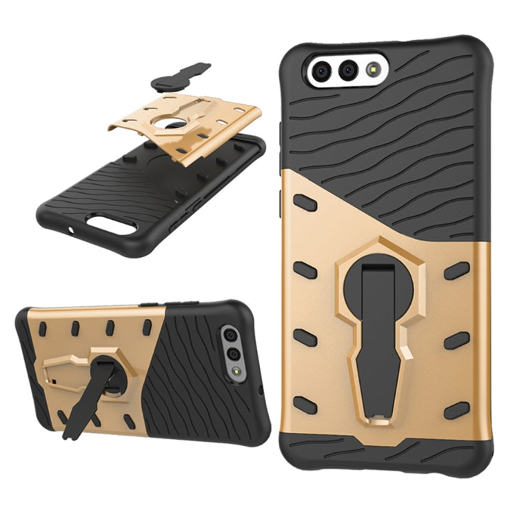 For Asus  Zenfone 4 (ZE554KL) PC + TPU Dropproof Sniper Hybrid Protective Back Cover Case with 360 Degree Rotation Holder
