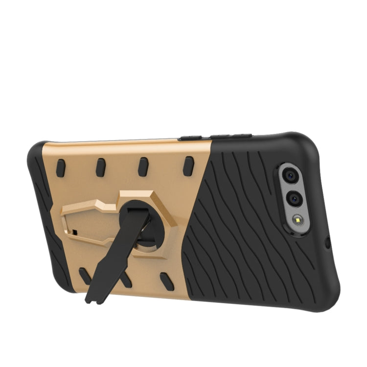 For Asus  Zenfone 4 (ZE554KL) PC + TPU Dropproof Sniper Hybrid Protective Back Cover Case with 360 Degree Rotation Holder