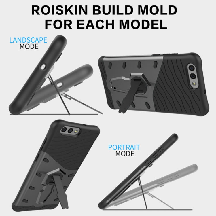 For Asus  Zenfone 4 (ZE554KL) PC + TPU Dropproof Sniper Hybrid Protective Back Cover Case with 360 Degree Rotation Holder