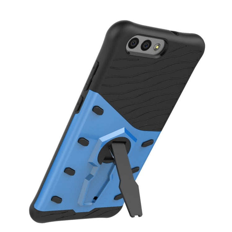 For Asus  Zenfone 4 (ZE554KL) PC + TPU Dropproof Sniper Hybrid Protective Back Cover Case with 360 Degree Rotation Holder