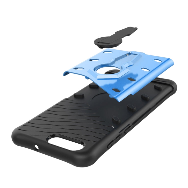 For Asus  Zenfone 4 (ZE554KL) PC + TPU Dropproof Sniper Hybrid Protective Back Cover Case with 360 Degree Rotation Holder