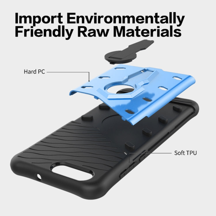 For Asus  Zenfone 4 (ZE554KL) PC + TPU Dropproof Sniper Hybrid Protective Back Cover Case with 360 Degree Rotation Holder