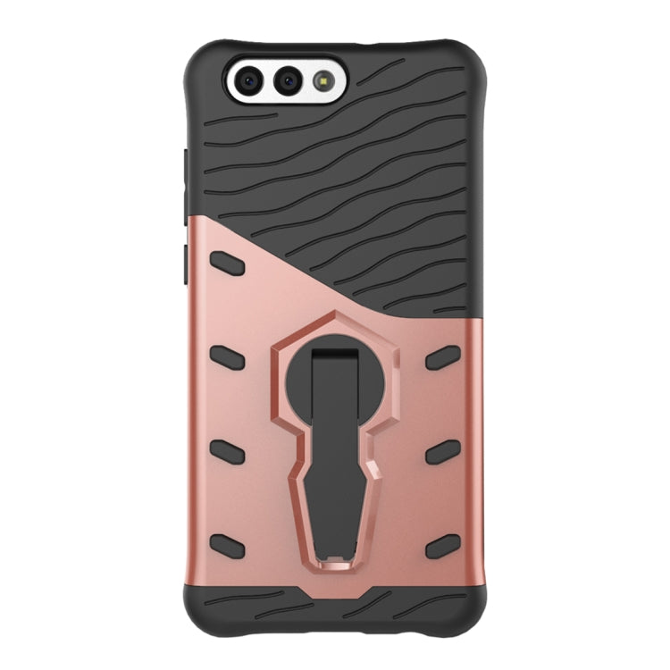 For Asus  Zenfone 4 (ZE554KL) PC + TPU Dropproof Sniper Hybrid Protective Back Cover Case with 360 Degree Rotation Holder