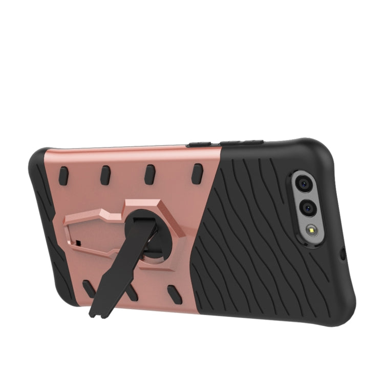 For Asus  Zenfone 4 (ZE554KL) PC + TPU Dropproof Sniper Hybrid Protective Back Cover Case with 360 Degree Rotation Holder