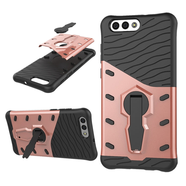 For Asus  Zenfone 4 (ZE554KL) PC + TPU Dropproof Sniper Hybrid Protective Back Cover Case with 360 Degree Rotation Holder