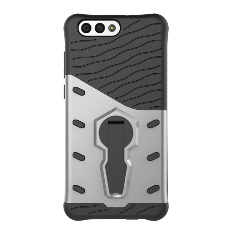 For Asus  Zenfone 4 (ZE554KL) PC + TPU Dropproof Sniper Hybrid Protective Back Cover Case with 360 Degree Rotation Holder
