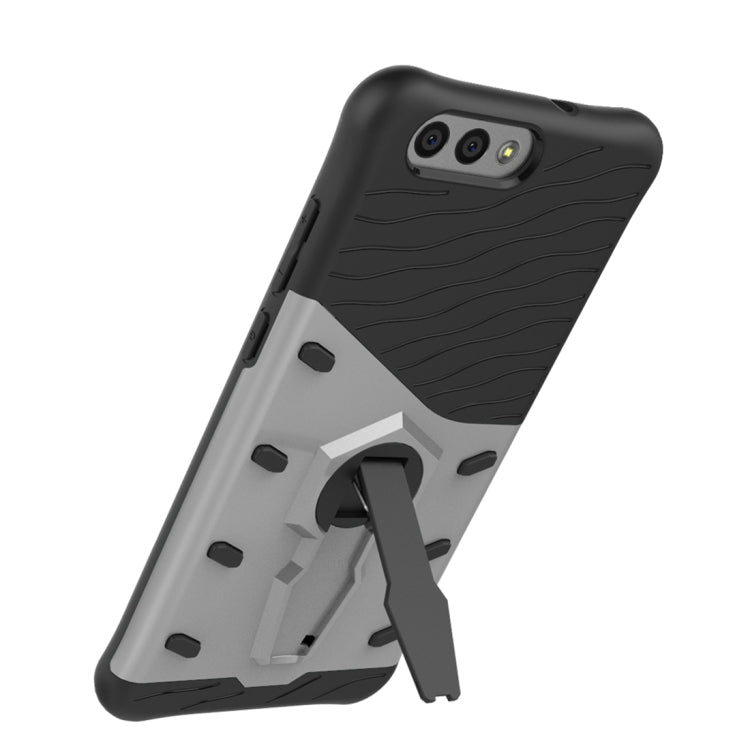 For Asus  Zenfone 4 (ZE554KL) PC + TPU Dropproof Sniper Hybrid Protective Back Cover Case with 360 Degree Rotation Holder