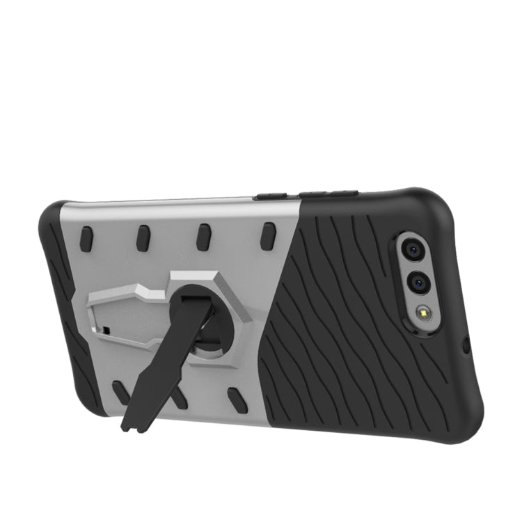 For Asus  Zenfone 4 (ZE554KL) PC + TPU Dropproof Sniper Hybrid Protective Back Cover Case with 360 Degree Rotation Holder