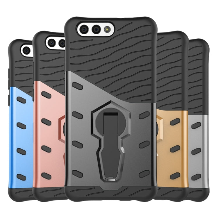 For Asus  Zenfone 4 (ZE554KL) PC + TPU Dropproof Sniper Hybrid Protective Back Cover Case with 360 Degree Rotation Holder