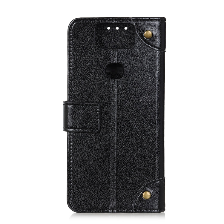Copper Buckle Nappa Texture Horizontal Flip Leather Case for Asus Zenfone 6 ZS630KL, with Holder & Card Slots & Wallet