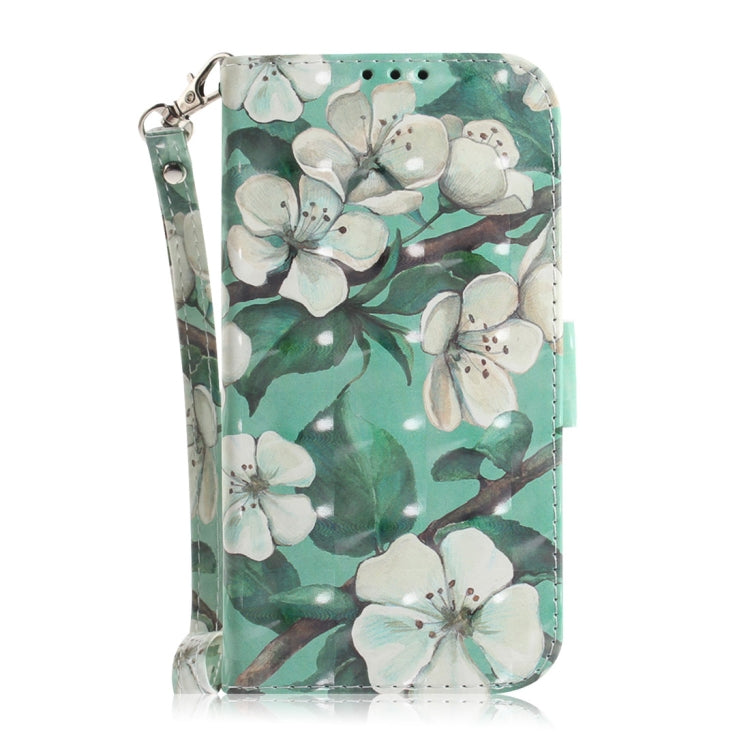 3D Colored Drawing Watercolor Flower Pattern Horizontal Flip Leather Case for Asus Zenfone Max Pro (M2) ZB631KL, with Holder & Card Slots & Wallet