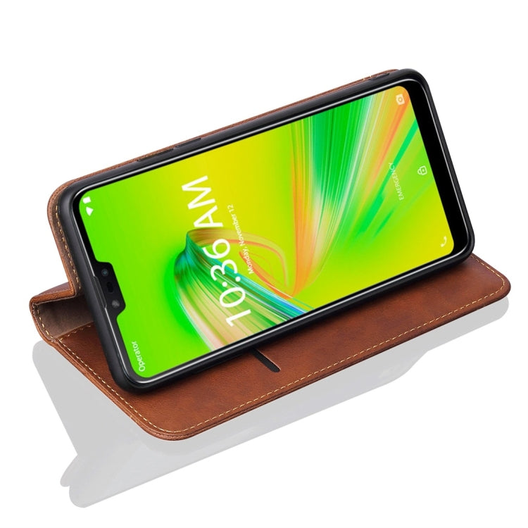 Casual Style Retro Crazy Horse Texture Horizontal Flip Leather Case for Asus Zenfone Max Shot ZB634KL / Zenfone Max Plus (M2) ZB634KL, with Card Slots & Holder & Wallet