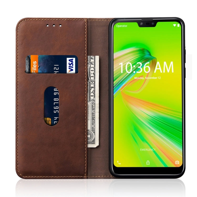 Casual Style Retro Crazy Horse Texture Horizontal Flip Leather Case for Asus Zenfone Max Shot ZB634KL / Zenfone Max Plus (M2) ZB634KL, with Card Slots & Holder & Wallet