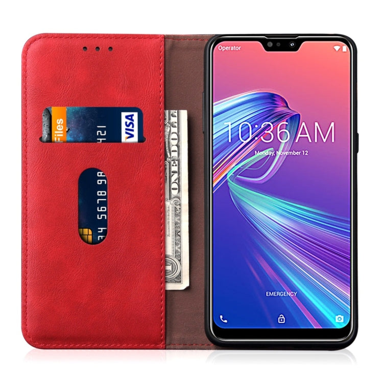 Casual Style Retro Crazy Horse Texture Horizontal Flip Leather Case for Asus Zenfone Max Pro (M2) ZB631KL, with Card Slots & Holder & Wallet