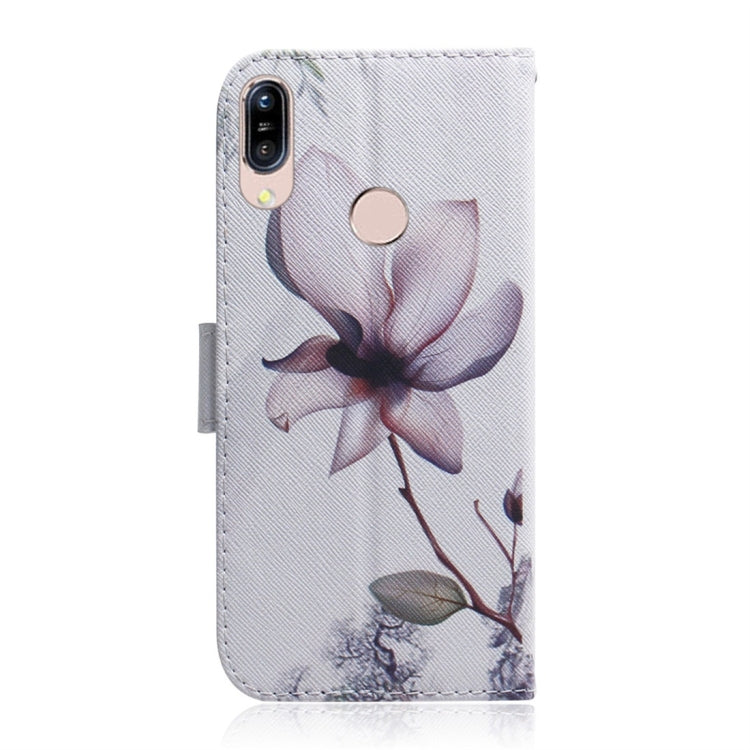 Magnolia Flower Pattern Coloured Drawing Horizontal Flip Leather Case for Asus Zenfone Max (M1) ZB555KL, with Holder & Card Slots & Wallet