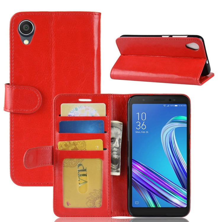 Crazy Horse Texture Horizontal Flip Leather Case for Asus ZenFone Live (L1) ZA550KL, with Wallet & Holder & Card Slots