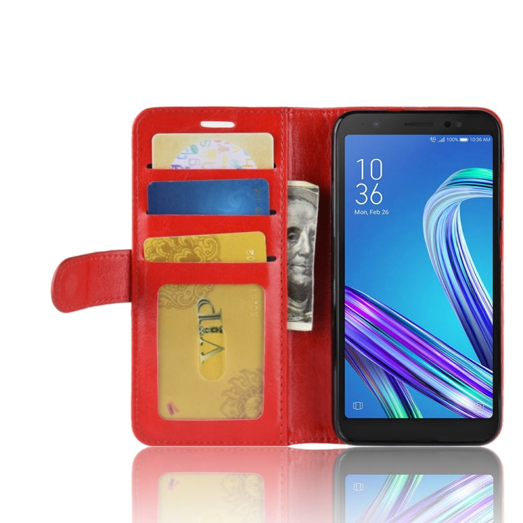 Crazy Horse Texture Horizontal Flip Leather Case for Asus ZenFone Live (L1) ZA550KL, with Wallet & Holder & Card Slots