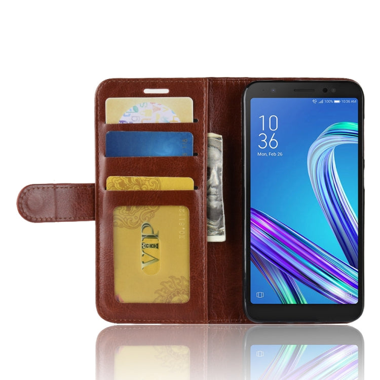 Crazy Horse Texture Horizontal Flip Leather Case for Asus ZenFone Live (L1) ZA550KL, with Wallet & Holder & Card Slots