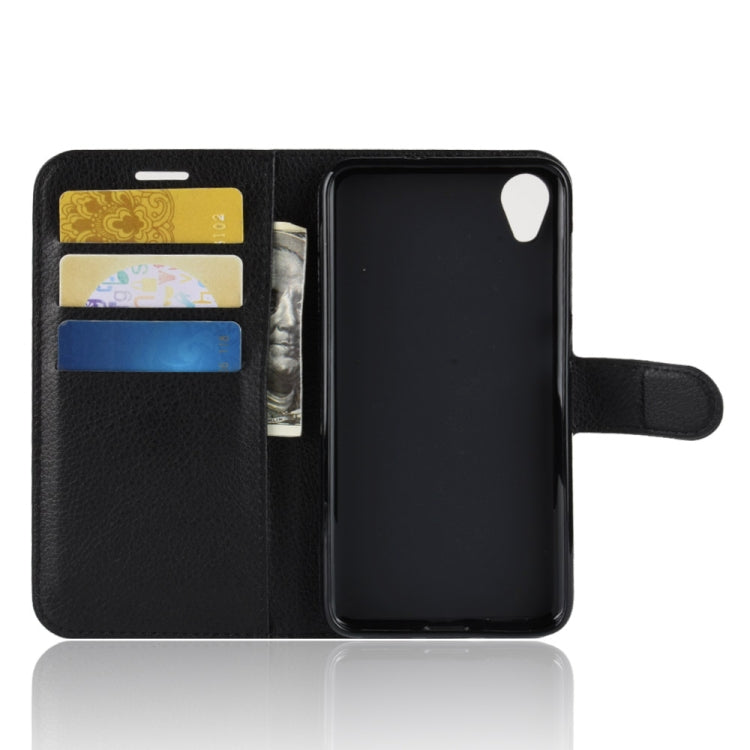 Litchi Texture Horizontal Flip Leather Case for  Asus ZenFone Live (L1) ZA550KL, with Wallet & Holder & Card Slots