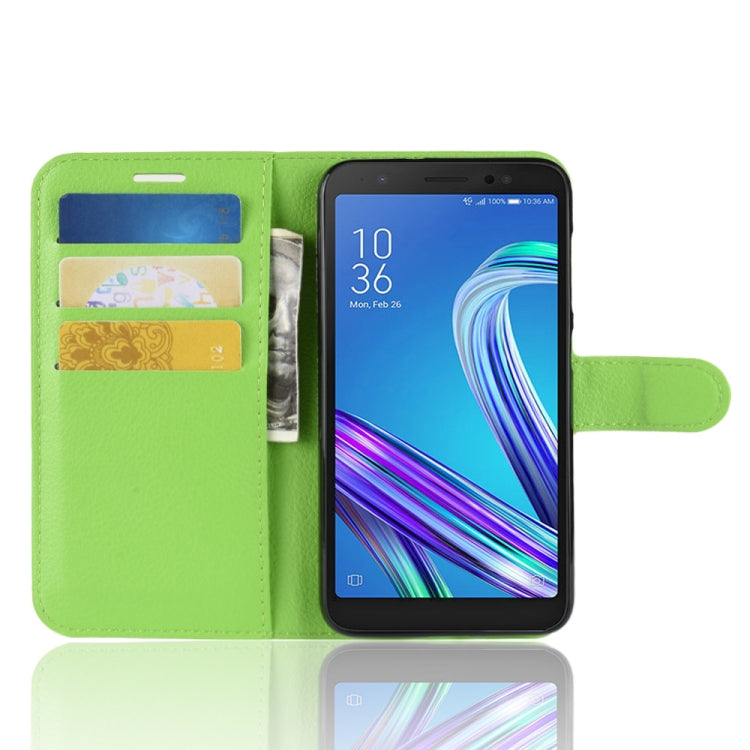 Litchi Texture Horizontal Flip Leather Case for  Asus ZenFone Live (L1) ZA550KL, with Wallet & Holder & Card Slots