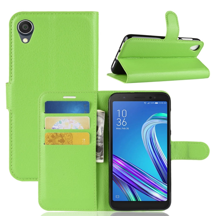 Litchi Texture Horizontal Flip Leather Case for  Asus ZenFone Live (L1) ZA550KL, with Wallet & Holder & Card Slots