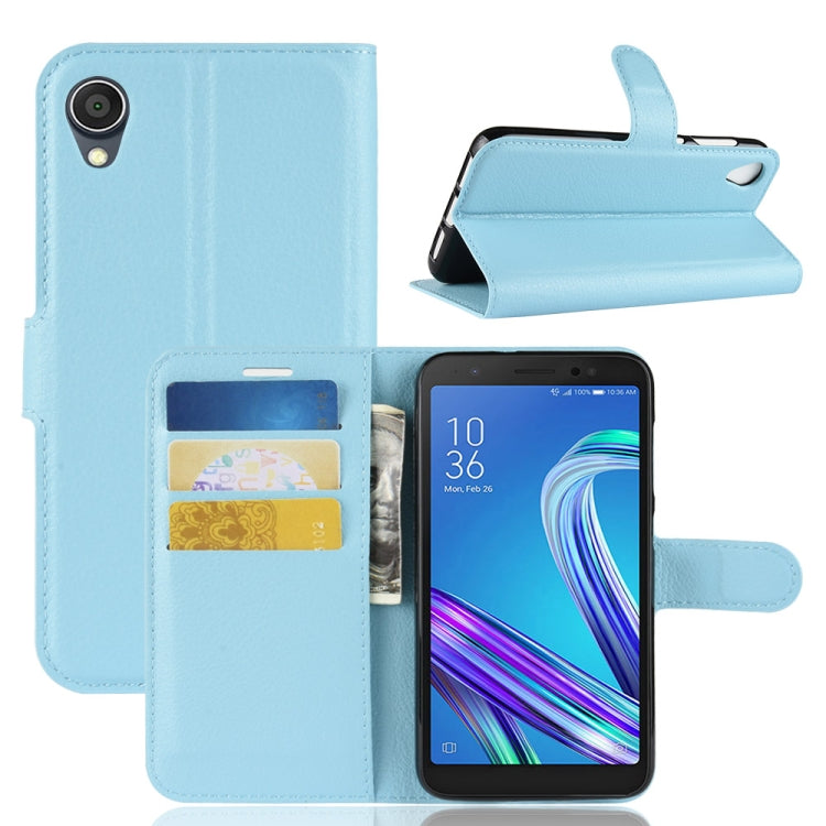 Litchi Texture Horizontal Flip Leather Case for  Asus ZenFone Live (L1) ZA550KL, with Wallet & Holder & Card Slots