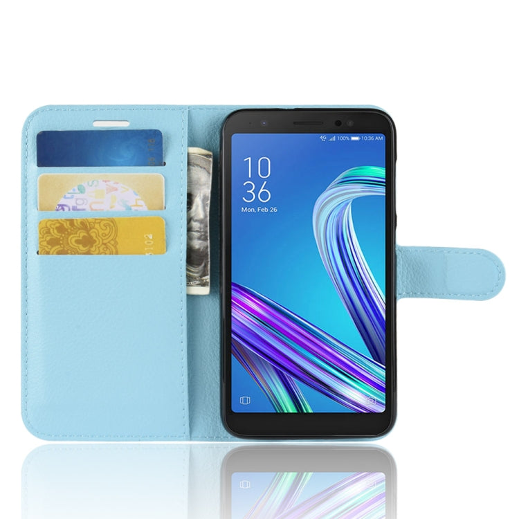 Litchi Texture Horizontal Flip Leather Case for  Asus ZenFone Live (L1) ZA550KL, with Wallet & Holder & Card Slots