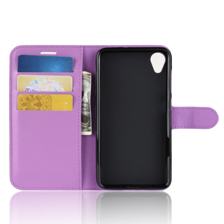 Litchi Texture Horizontal Flip Leather Case for  Asus ZenFone Live (L1) ZA550KL, with Wallet & Holder & Card Slots