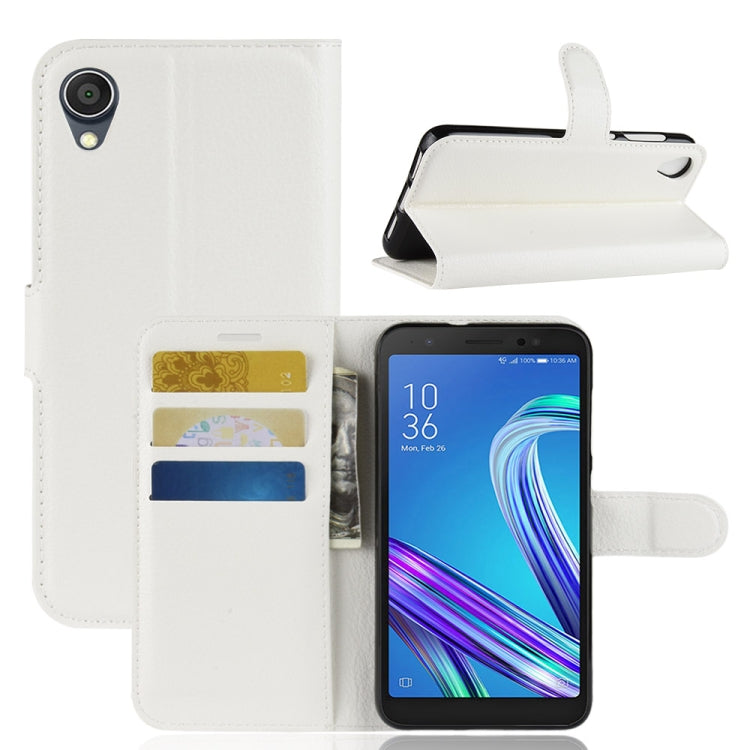 Litchi Texture Horizontal Flip Leather Case for  Asus ZenFone Live (L1) ZA550KL, with Wallet & Holder & Card Slots