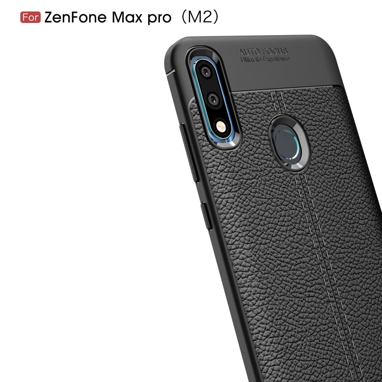 Litchi Texture TPU Shockproof Case for ASUS Zenfone Max Pro(M2)