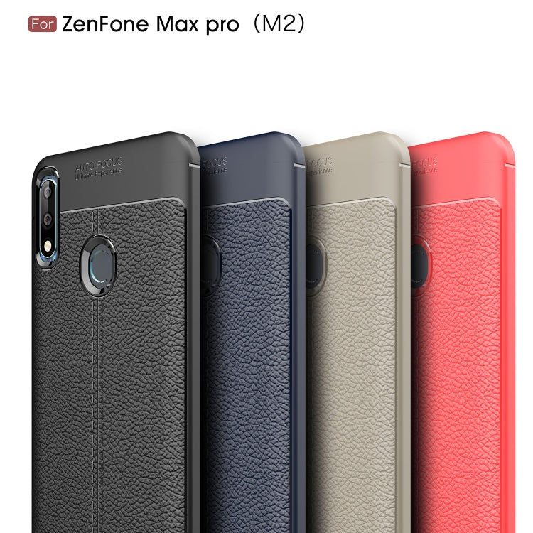 Litchi Texture TPU Shockproof Case for ASUS Zenfone Max Pro(M2)