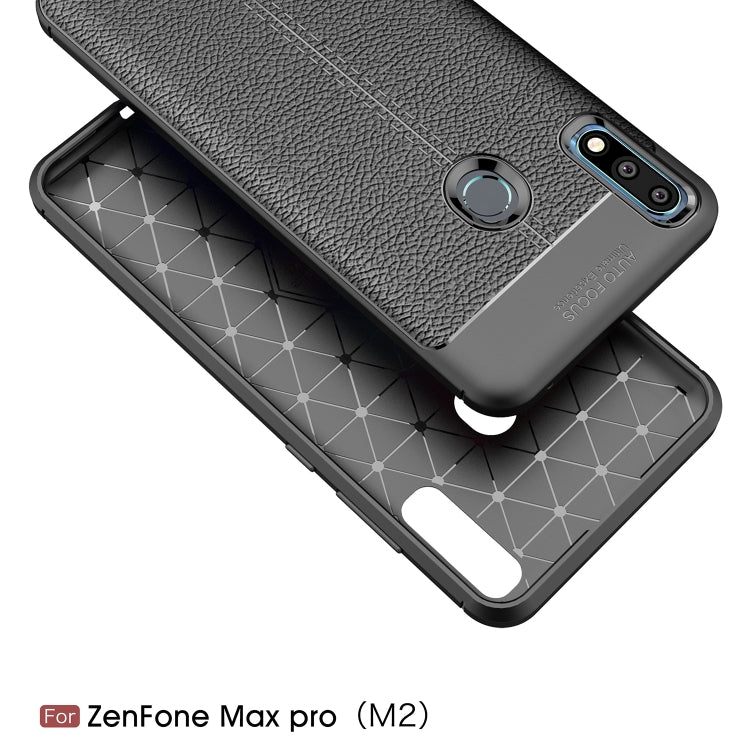 Litchi Texture TPU Shockproof Case for ASUS Zenfone Max Pro(M2)