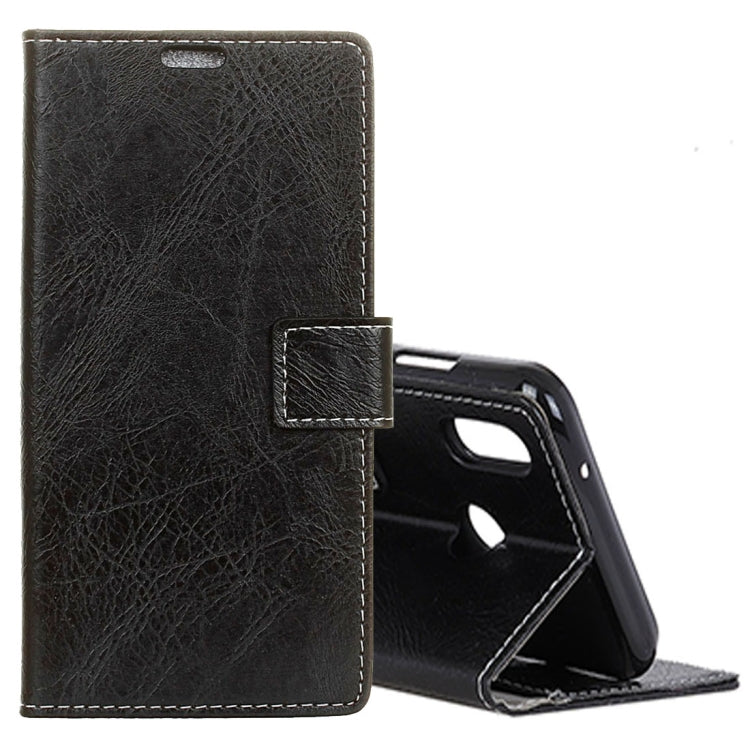 For Asus Zenfone Max (M1) ZB555KL Retro Crazy Horse Texture Horizontal Flip Leather Case with Holder & Card Slots & Wallet & Photo Frame