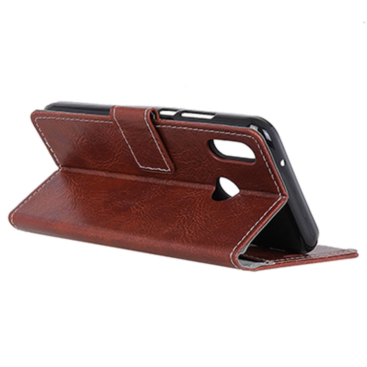 For Asus Zenfone Max (M1) ZB555KL Retro Crazy Horse Texture Horizontal Flip Leather Case with Holder & Card Slots & Wallet & Photo Frame