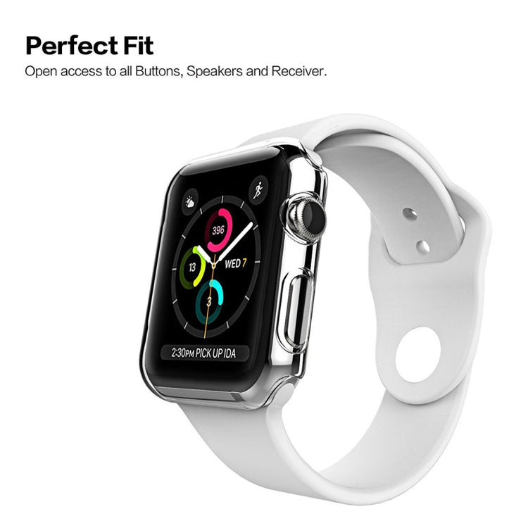 For Apple Watch Series 1 42mm Transparent PC Protective Case