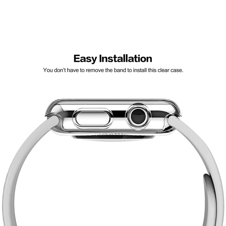 For Apple Watch Series 1 42mm Transparent PC Protective Case