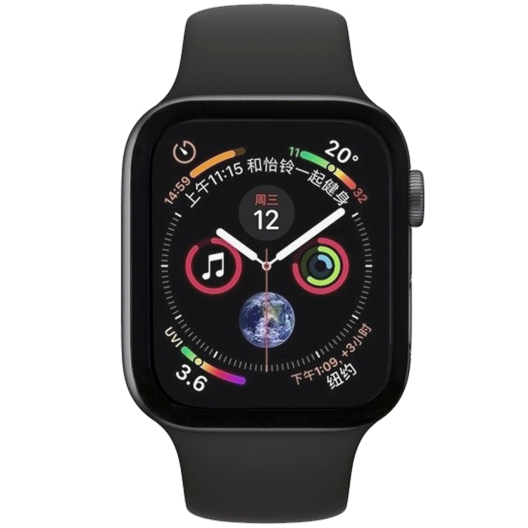 9H 3D Edge Glue Full Screen Tempered Glass Film for Apple Watch Series 5 / 4 44mm(Black)