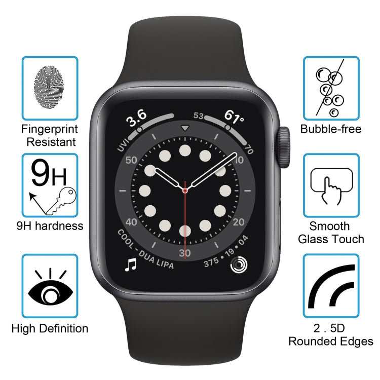 9H 2.5D Tempered Glass Film for Apple Watch Series 5 / 4 40mm