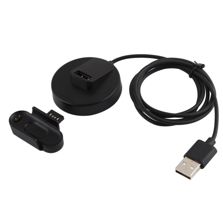 For Xiaomi Mi Band 4 Charger Charging Dock Base Stand Holder with 1m Charging Cable(Black)